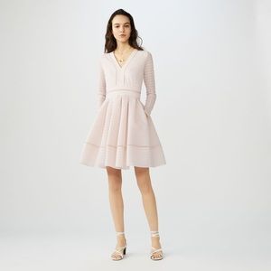 Maje Flared dress Mini length, size 1, nude/blush